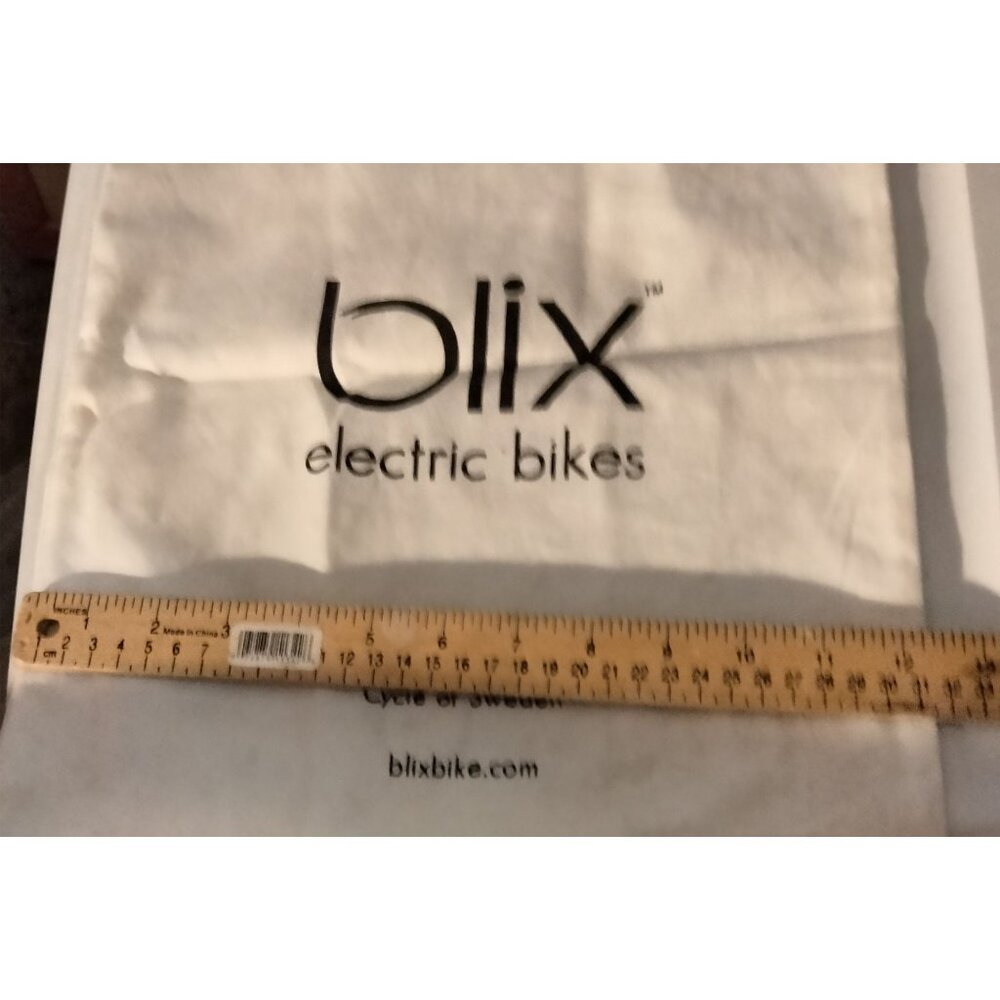 Blix Electric Bikes Canvas Tote Bag Cycle of Sweden Bicycle Art Cityscape - Picture 9 of 9